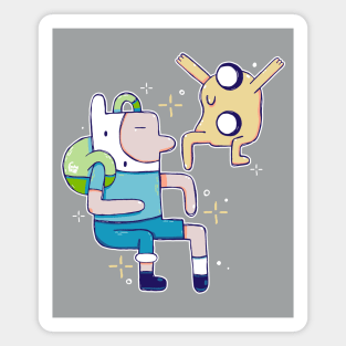 Finn and Jake in Abstract Magnet